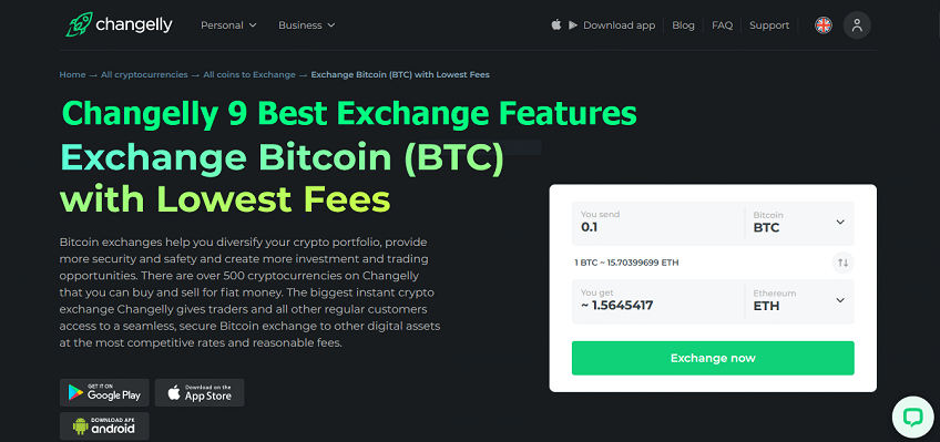 Changelly 9 Best Exchange Features
