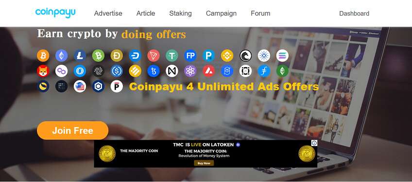 Coinpayu 4 Unlimited Ads Offers