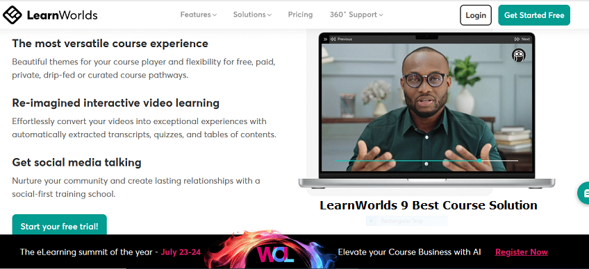 LearnWorlds 9 Best Course Solution